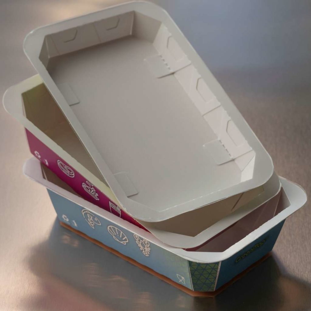 Bandejas para la conservación de alimentos fabricadas en cartón 100% virgen y 100% reciclable