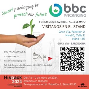BBC Packaging estará en la feria Hispack 2024 en Barcelona