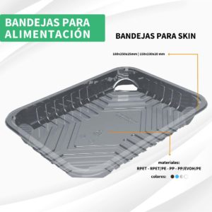 bandejas para alimentación skin